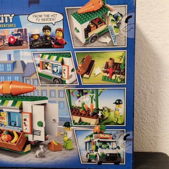 LEGO City Farmers Market Van 60345 Building Set Food Truck Farm Van Vegetables R - Picture 7 of 13